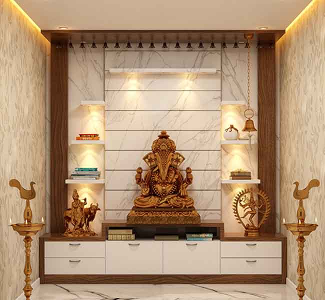 marble pooja room design